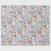 Kerstmis Ditsy Doodles Cadeaupapier (Vlak)