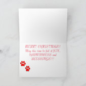 Kerstmis Dobermans van de sneeuw Feestdagen Kaart (Binnen)