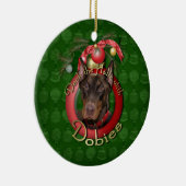 Kerstmis - Dobies - Rocky Keramisch Ornament (Rechts)