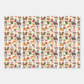 Kerstmis Dog Inpakpapier Vel (Voorkant 3)