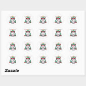 Kerstmis Doggy - Kerstmis puppy Ronde Sticker (Vel)