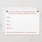 Kerstmis Dogwood Tree in Sneeuw Uitnodiging (Achterkant)