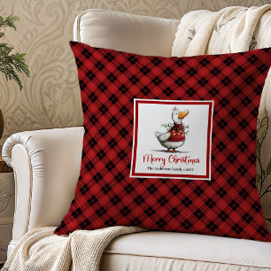Kerstmis Domme Ganzen Whimsical Worp Kussen Kunst
