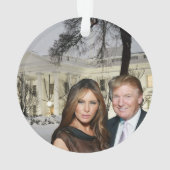 Kerstmis: Donald en Melania Ornament (achterkant)