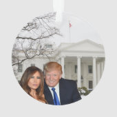 Kerstmis: Donald en Melania Ornament (achterkant)