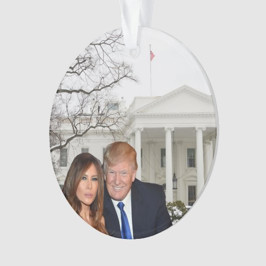 Kerstmis: Donald en Melania Ornament (voorkant)
