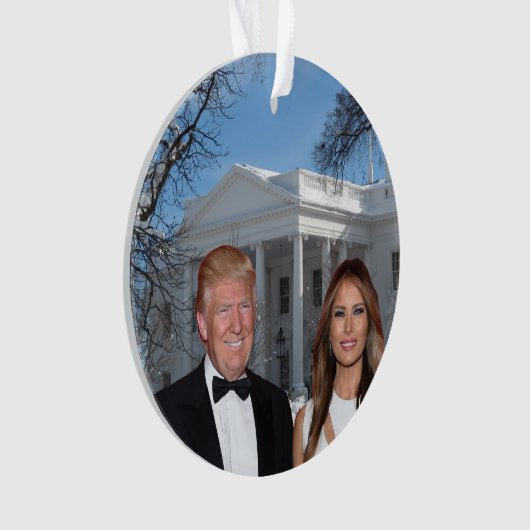 Kerstmis: Donald en Melania Ornament (voorkant)