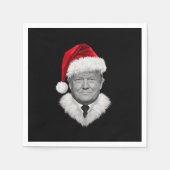 Kerstmis Donald Trump Grappige Kerstman Hoed Cadea Servet (Voorkant)