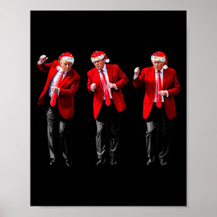 Kerstmis Donald Trump President 2024 Dansen Grappi Poster