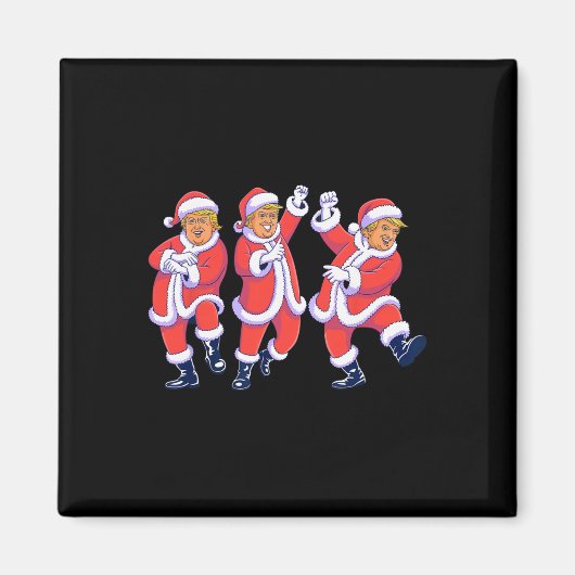 Kerstmis Donald Trump President 2025 Dansen Grappi Magneet (Voorkant)
