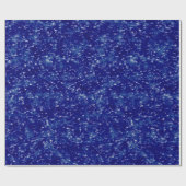 Kerstmis donkerblauw cadeaupapier (Vlak)