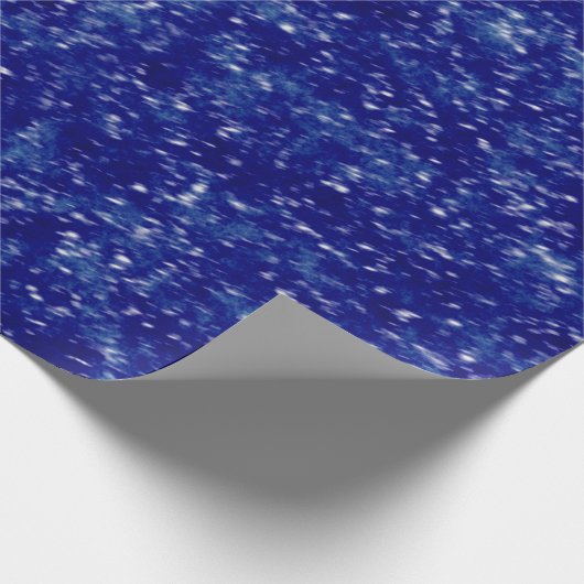 Kerstmis donkerblauw cadeaupapier (Hoek)
