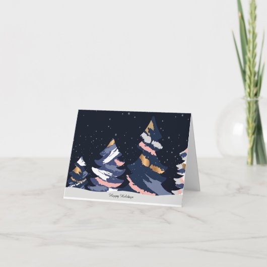 Kerstmis Donkere lucht kaart (Voorkant)