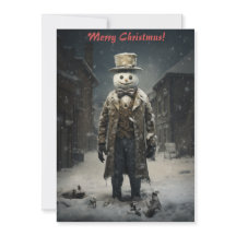 Kerstmis Donkere Sneeuwman