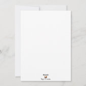 Kerstmis Donkere Sneeuwman Feestdagenkaart (Achterkant)