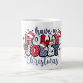 Kerstmis Donut Ontwerp Keramische Mok (Voorkant)