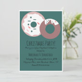 Kerstmis Donut Sprinkles Holiday Theme Kaart (Staand voorkant)