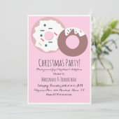 Kerstmis Donut Sprinkles Holiday Theme Kaart (Staand voorkant)