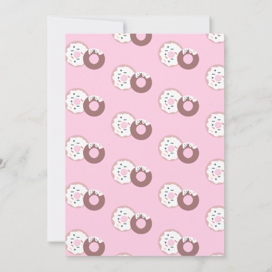 Kerstmis Donut Sprinkles Holiday Theme Kaart (Achterkant)