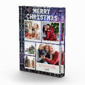 Kerstmis Doodle Starry Night 5 Foto Familie (Rechts)