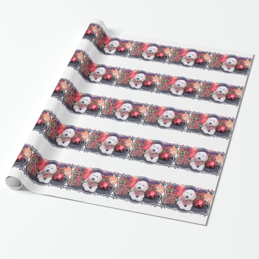 Kerstmis - Doodle - Tripp Cadeaupapier (Uitgerold)