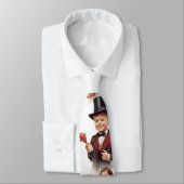 Kerstmis door de jaren heen - Heren Custom Necktie Stropdas (Gebonden)