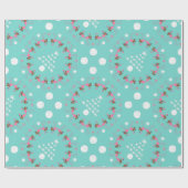 Kerstmis door de Shore Flamingo in Seashells Cadeaupapier (Vlak)