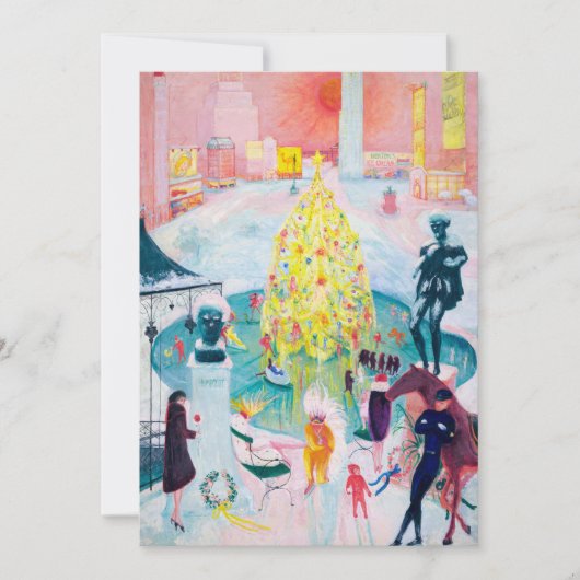 Kerstmis door Florine Stettheimer Bedankkaart (Voorkant)