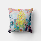 Kerstmis door Florine Stettheimer Kussen (Voorkant)
