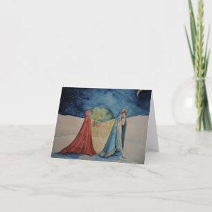 Kerstmis door het Licht van de Lantaarn Feestdagen Kaart