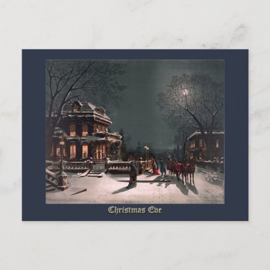 Kerstmis door J. Hoover - Vintage Kerstmis Feestdagenkaart (Voorkant)