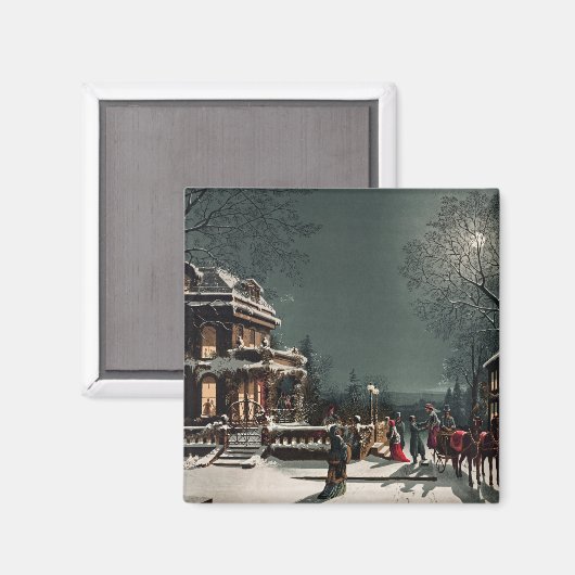 Kerstmis door Joseph Hoover en Sons Magneet (Voorkant / Achterkant)