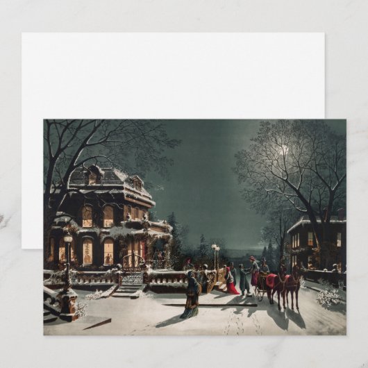 Kerstmis door Joseph Hoover & Sons Feestdagenkaart (Voorkant / Achterkant)