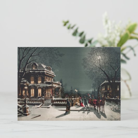 Kerstmis door Joseph Hoover & Sons Feestdagenkaart (Staand voorkant)