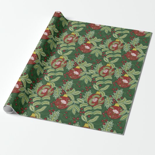 Kerstmis door William Morris Wrapping Paper Cadeaupapier (Uitgerold)