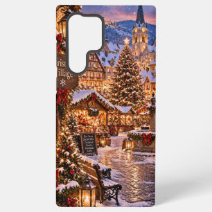 Kerstmis dorp samsung galaxy hoesje