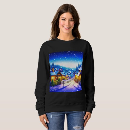 Kerstmis dorp trui (Voorkant volledig)