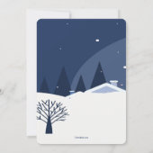 Kerstmis dorps kerstkaart kaart (Achterkant)