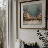 Kerstmis dorpsavondposter poster