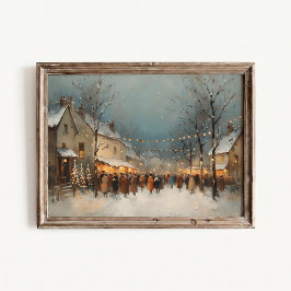 Kerstmis dorpsavondposter poster