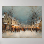 Kerstmis dorpsavondposter poster (Voorkant)