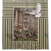 Kerstmis douche gordijn, Jezus streep Douchegordijn (Voorkant)