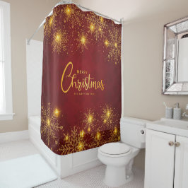 Kerstmis Douchegordijn