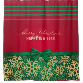 Kerstmis Douchegordijn (Voorkant)