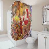 Kerstmis Douchegordijn (In situ)