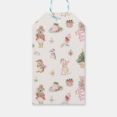 Kerstmis Down Under Australische Koala Favor Gave Cadeaulabel (Achterkant)