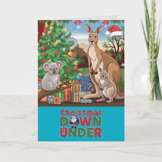 Kerstmis Down Under Kaart (Voorkant)