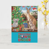 Kerstmis Down Under Kaart (Gele Bloem)