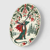 Kerstmis Draak Grote Klok (Hoek)