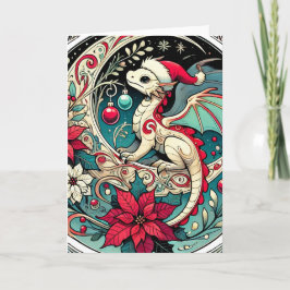 Kerstmis Draak Kaart